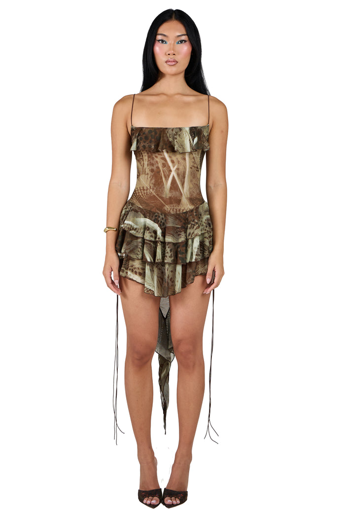 RAHRAA DRESS -  TERRAIN CAMO