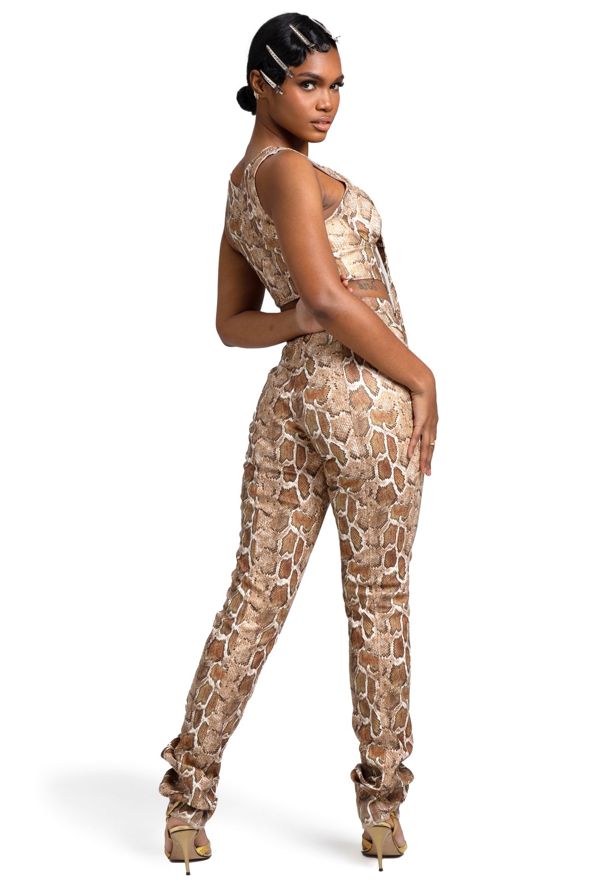 YETTA TROUSER SET IN OAKWOOD